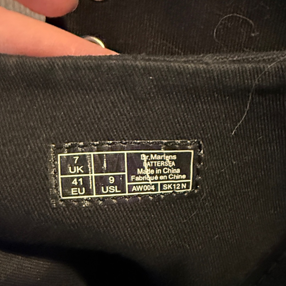 Dr. Martens Black Lace-Up Mid-Calf Boots with Side Zipper - Picture 5 of 5